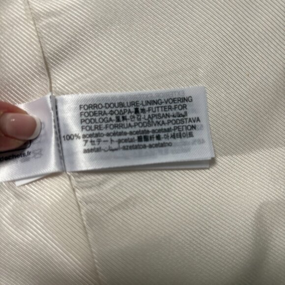 ZARA Oversized Linen Blend Longline Blazer Neutral Beige Tan Size Medium - Picture 12 of 12